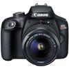 Canon EOS Rebel T100 DSLR |18MP| with Canon 18-55mm III Lens + LED Video Light + 2X 64GB Memory, Case, Software Editor, Filters & Tripod Kit, Black (Renewed) view 2