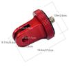 DOITOOL 3pcs Aluminum Alloy Camera Plates Rotatable Mount for DSLR Compatible Tripod Accessories Red Blue Black view 2