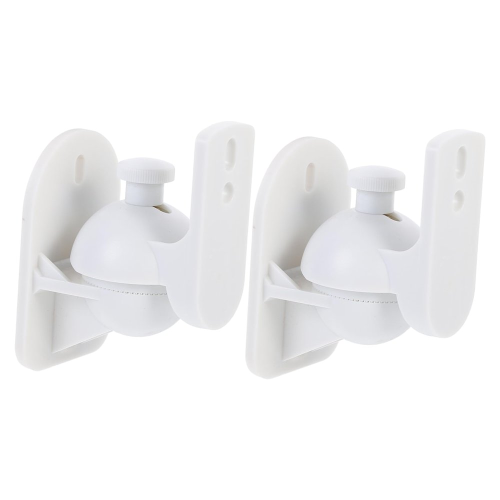 NUOBESTY 2sets Surround Sound Wall Mount Speaker Brackets for Home Kitchen and Workstation Sturdy Construction for Secure Speaker Mounting