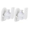 NUOBESTY 2sets Surround Sound Wall Mount Speaker Brackets for Home Kitchen and Workstation Sturdy Construction for Secure Speaker Mounting view 1