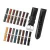 HMFang 20mm 22mm 24mm 26mm Matte Genuine Leather Watch Strap Oil Wax Cowhide Watch Band Retro Crazy Horse Wristband(Nylon Black red,20mm) view 2