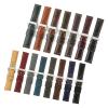 HMFang 20mm 22mm 24mm 26mm Matte Genuine Leather Watch Strap Oil Wax Cowhide Watch Band Retro Crazy Horse Wristband(Nylon Black red,20mm) view 4