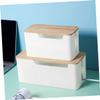TEHAUX Cable Organizer Box Cover Router Storage Container for Charging Cords Socket and Wire Management for Home Office and Living Room view 2