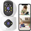 VSTARCAM 1080P Camera Dual-LensI, Pet Baby Monitor,360 Security Camera Indoor with Siren & Spotlight, Motion Detection, 2-Way Talk, Color Night Vision 005 view 1