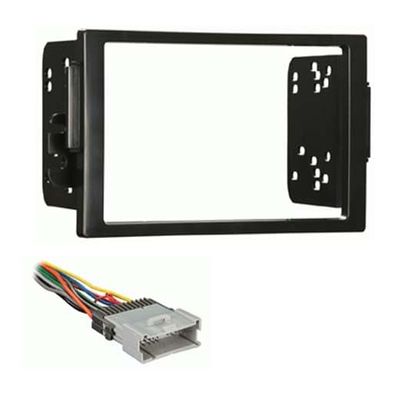 Double DIN Car Stereo Install Kit Compatible with Saturn LS for 2000, 2001, 2002, 2003, 2004, & 2005 with No Factory Amplified System