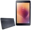 BoxWave Keyboard Compatible with Galaxy Tab A 8.0 (2017) - SlimKeys Bluetooth Keyboard, Portable Thin with Chiclet-Style Keys - Jet Black view 1
