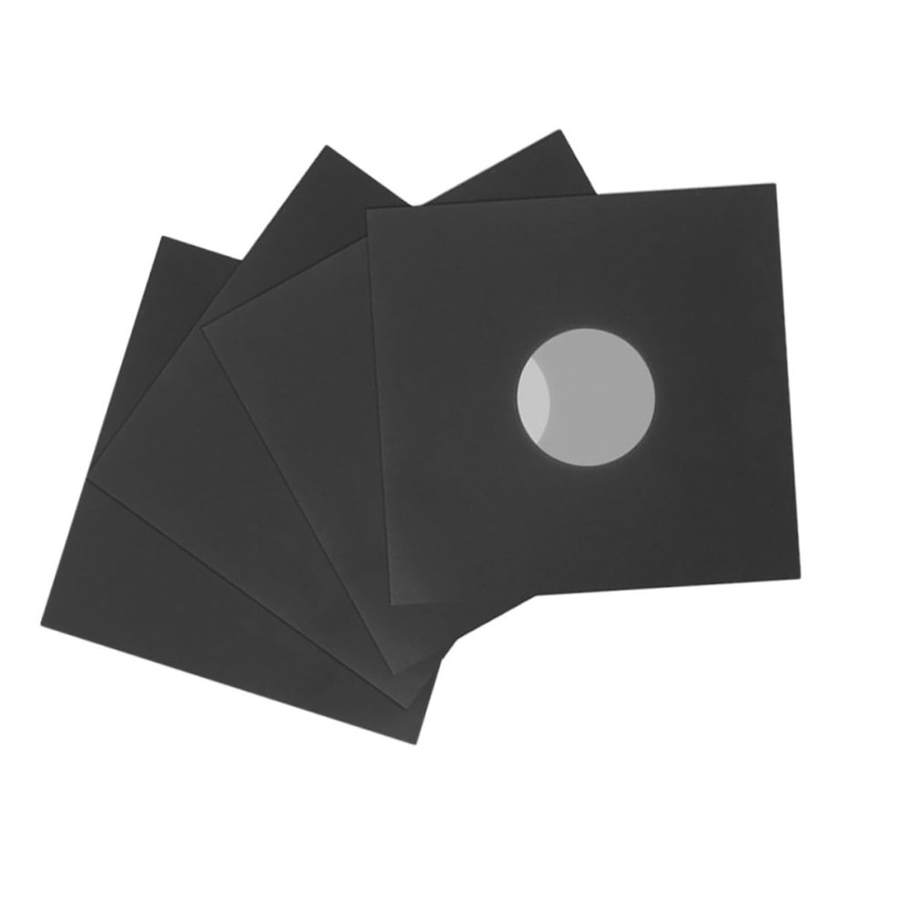 ERINGOGO 4Pcs Vinyl Record Sleeves Protective Album Covers for Records Simple Prevent Scratches and Damage Essential for Vinyl Record Collection
