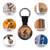 Funny Bike Riding Rider Tracker Holder Cover Shockproof Protective Case with Keychain Compatible with Air Tag 1PCS view 3