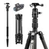 Fotopro Carbon Fiber Travel Tripod Bundle with Backpack Strap Camera Mount view 1
