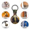 Animal Black Bear Tracker Holder Cover Shockproof Protective Case with Keychain Compatible with Air Tag 1PCS view 3