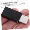 balacoo 2pcs USB Male to Female Adapter Aluminum Alloy Shell High Security Data Block Converter view 2