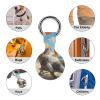 Beer Cat Tracker Holder Cover Shockproof Protective Case with Keychain Compatible with Air Tag 1PCS view 3