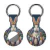 Easter Bunny Egg Tracker Holder Cover Shockproof Protective Case with Keychain Compatible with Air Tag 1PCS view 1