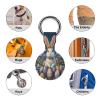 Easter Bunny Egg Tracker Holder Cover Shockproof Protective Case with Keychain Compatible with Air Tag 1PCS view 3