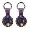 Animal Monkey Gorilla Riding Motorcycle Tracker Holder Cover Shockproof Protective Case with Keychain Compatible with Air Tag 2PCS view 1