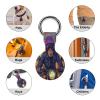 Animal Monkey Gorilla Riding Motorcycle Tracker Holder Cover Shockproof Protective Case with Keychain Compatible with Air Tag 2PCS view 3