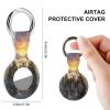Three Otters Tracker Holder Cover Shockproof Protective Case with Keychain Compatible with Air Tag 1PCS view 2