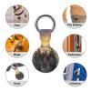 Three Otters Tracker Holder Cover Shockproof Protective Case with Keychain Compatible with Air Tag 1PCS view 3
