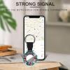 England Shining UK Flag Print Tracker Holder Cover Shockproof Protective Case with Keychain Compatible with Air Tag 2PCS view 4