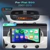 5/6GhzWiFi 8Core 4G+64G Radio for Fiat 500 2007-2015,Snapdragon Chip 5.1Bluetooth Car Stereo,Wireless Carplay/Android Auto,DSP Hi-Res, 9inch IPS Touch Screen,Backup Camera,GPS,FM/RDS,White view 2