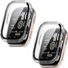 2 Pack Hard Case with Screen Protector for Amazfit Bip 6, HD Clear Built-in 9H Tempered Glass Full Protection Slim Cover (Clear/Clear) view 1