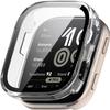 2 Pack Hard Case with Screen Protector for Amazfit Bip 6, HD Clear Built-in 9H Tempered Glass Full Protection Slim Cover (Clear/Clear) view 2