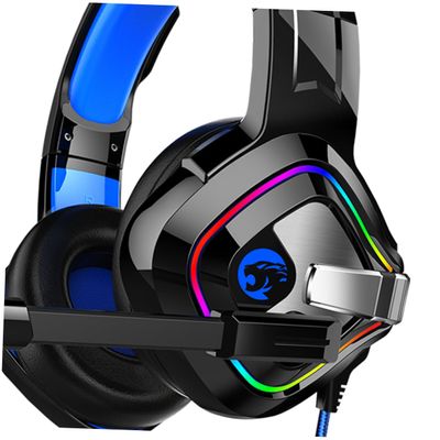 CHILDWEET Led Gaming Headset with Microphone Surround Sound Earmuffs Noise-canceling Design for Immersive Gaming Color Wired Headphones
