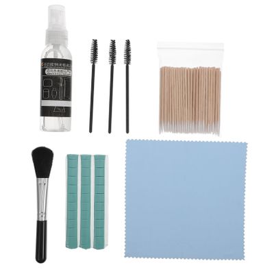 Headphone Cleaning Tool Set for Keyboard and Phone Includes Headset Cleaning Brush Swabs and Cloth for Electronics Maintenance