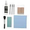 Headphone Cleaning Tool Set for Keyboard and Phone Includes Headset Cleaning Brush Swabs and Cloth for Electronics Maintenance view 1