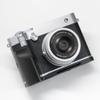 Handmade Wood Hand Grip L Plate Alloy Base for Fu ji Film GFX100RF Camera Holder (Black Grip + Black Base) view 1