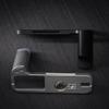 Handmade Wood Hand Grip L Plate Alloy Base for Fu ji Film GFX100RF Camera Holder (Black Grip + Black Base) view 3