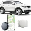 1PCS Black GPS Tracker for Vehicles,Real Time Car GPS Tracker Work with Apple Find My(iOS Only),No Monthly Fee Mini Hidden Car Tracker with White Magnetic Case view 1