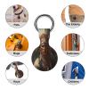Indian Chief Tracker Holder Cover Shockproof Protective Case with Keychain Compatible with Air Tag 1PCS view 3