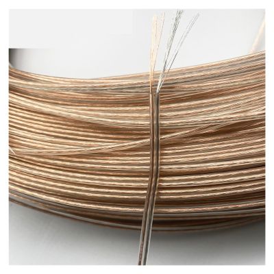 HUIZHUGS Wire and Cable 5 Meters 26AWG 2468 UL2468 PVC Tinned Bare Copper Cord Gold Silver ROHS 20 22 24AWG Audio Cable Speaker Cable Transparent line Wire and Cable(Gold and Silver,5 M_20 AWG)