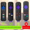 2Pack Cover for Roku Voice Remote Pro (2nd Edition), Case Compatible with Hisense TV Controller, Silicone Sleeve for TCL Smart TV Control Holder Glow in The Dark Purple Blue view 2