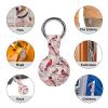 Cardinal Cherry Flower Tracker Holder Cover Shockproof Protective Case with Keychain Compatible with Air Tag 1PCS view 3