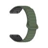 20mm 22mm 26mm QuickFit Silicone Magnetic Strap for Garmin Fenix 8 7X 7 7S Fenix 5X 5S Plus 3HR(Green Black,26mm) view 1