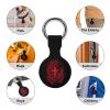 Cross Fingerprint Tracker Holder Cover Shockproof Protective Case with Keychain Compatible with Air Tag 2PCS view 3