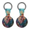 Lionfish Tropical Fish Tracker Holder Cover Shockproof Protective Case with Keychain Compatible with Air Tag 2PCS view 1