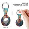Lionfish Tropical Fish Tracker Holder Cover Shockproof Protective Case with Keychain Compatible with Air Tag 2PCS view 2