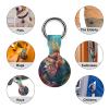 Lionfish Tropical Fish Tracker Holder Cover Shockproof Protective Case with Keychain Compatible with Air Tag 2PCS view 3