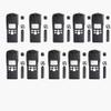 10 Pack XTS2500 Model 2 Radio Housing Case Kit Replacement - Complete Front Cover Assembly with Keypad, Dust Cover & 2 Knob Caps | Limited-Keypad Black Industrial Shell Buttons & Accessories view 1