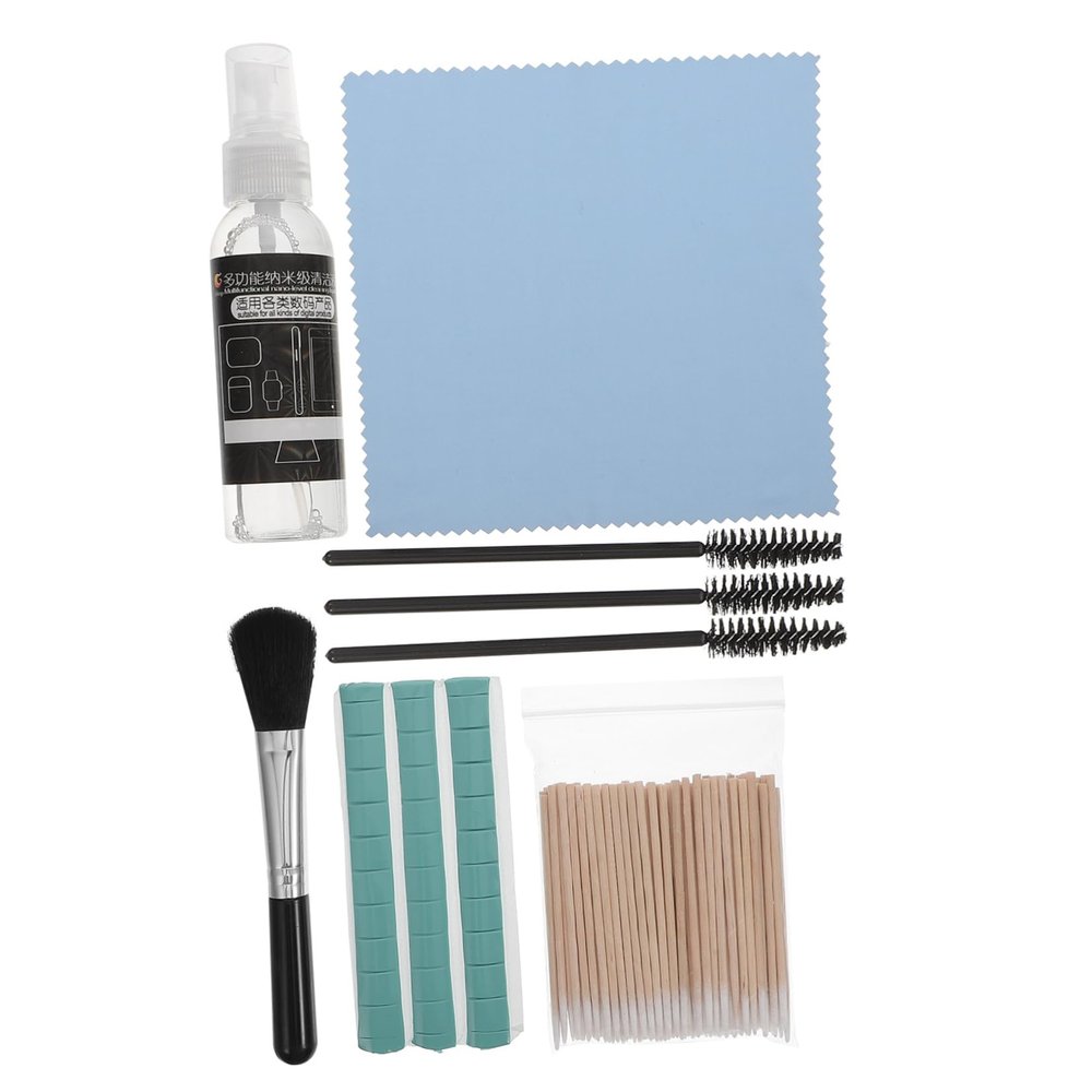DIYEAH Earphone Cleaning Brush Kit for Keyboard Phone Dust Remover Tool Set Microfiber Cloth Compatible Headphones Effective Cleaning for Electronic Devices