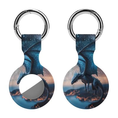 Flying Dragon Tracker Holder Cover Shockproof Protective Case with Keychain Compatible with Air Tag 1PCS