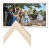 iFFALCON Magnetic Frame Mural TV 75 Inch, Natural Oak Aluminum Alloy Bezel, Tool-Free Snap-On Installation, Custom Fit Decorative Frame Mural TV Series Only view 1
