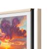 iFFALCON Magnetic Frame Mural TV 75 Inch, Natural Oak Aluminum Alloy Bezel, Tool-Free Snap-On Installation, Custom Fit Decorative Frame Mural TV Series Only view 3