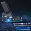 Detachable Dual Cooling Fans 15 in 1 Steam Deck Docking Station with 4K@60Hz 4 USB Ports,1000Mbps,SD/TF Slot,USB-C 100W PD,HD2.0 40Gbps Adapter for Steam Deck/Rog Ally/Switch/Legion Go view 4