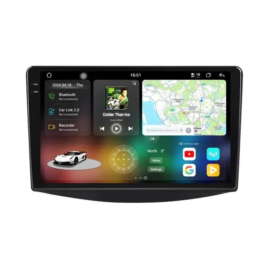 4+64GB for Mitsubishi Grandis Radio 2003-2011 Android 13 Car Stereo 9" Touch Screen Wireless Carplay Android Auto DSP Bluetooth GPS Navigation FM with Reverse Camera