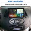 4+64GB for Mitsubishi Grandis Radio 2003-2011 Android 13 Car Stereo 9" Touch Screen Wireless Carplay Android Auto DSP Bluetooth GPS Navigation FM with Reverse Camera view 2