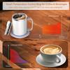 Self Heating Coffee Mug Warmer, 12oz Smart Mug Automatic Shut Off, USB Rechargeable Heated Coffee Mug with Lid for Travel/Office/Home view 4
